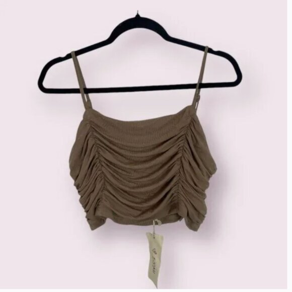 Ijoah Tops - Draped Trendy Chic Girly Tik Hipster Hippie Boho Modern Party Crop Top Blouse